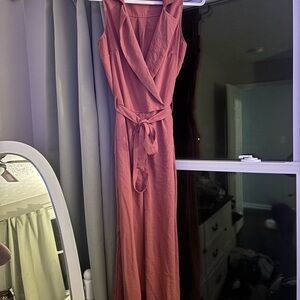 Francesca's Collections Pink Jumpsuit